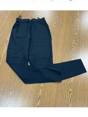 GINIA RTW Cara 95% Silk 5% Elastane Pants Black XS NWOT